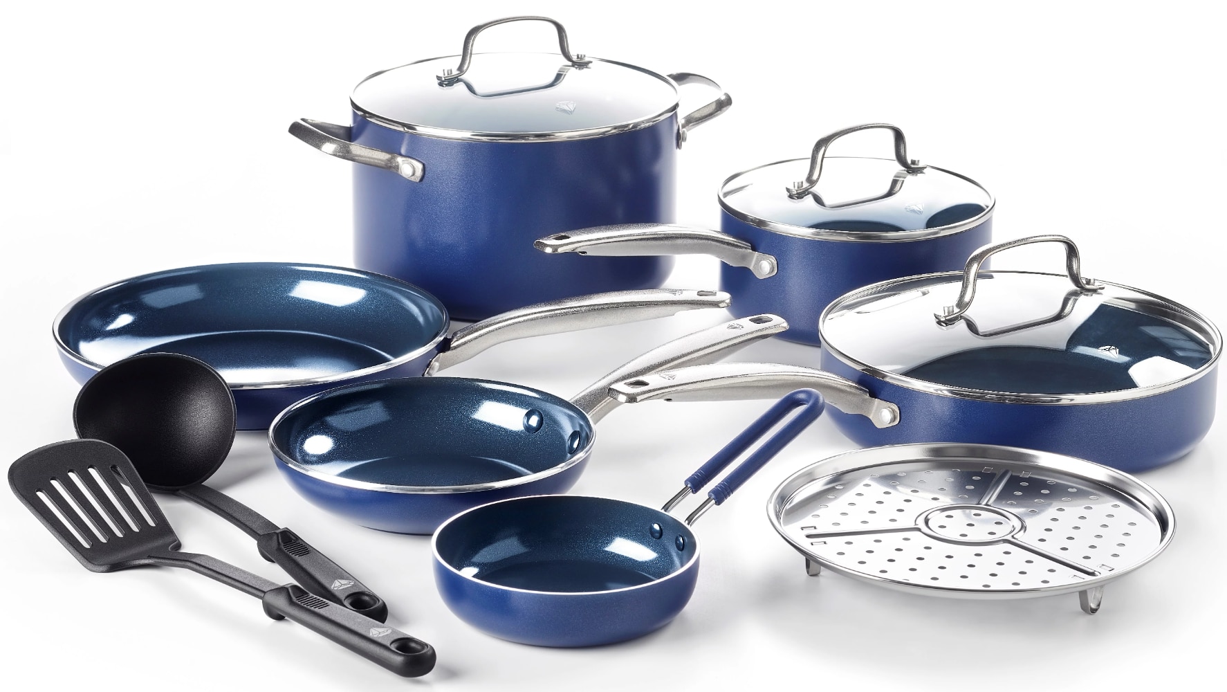 Piece Toxin Free Ceramic Nonstick Cookware Collection Fascinating Findz